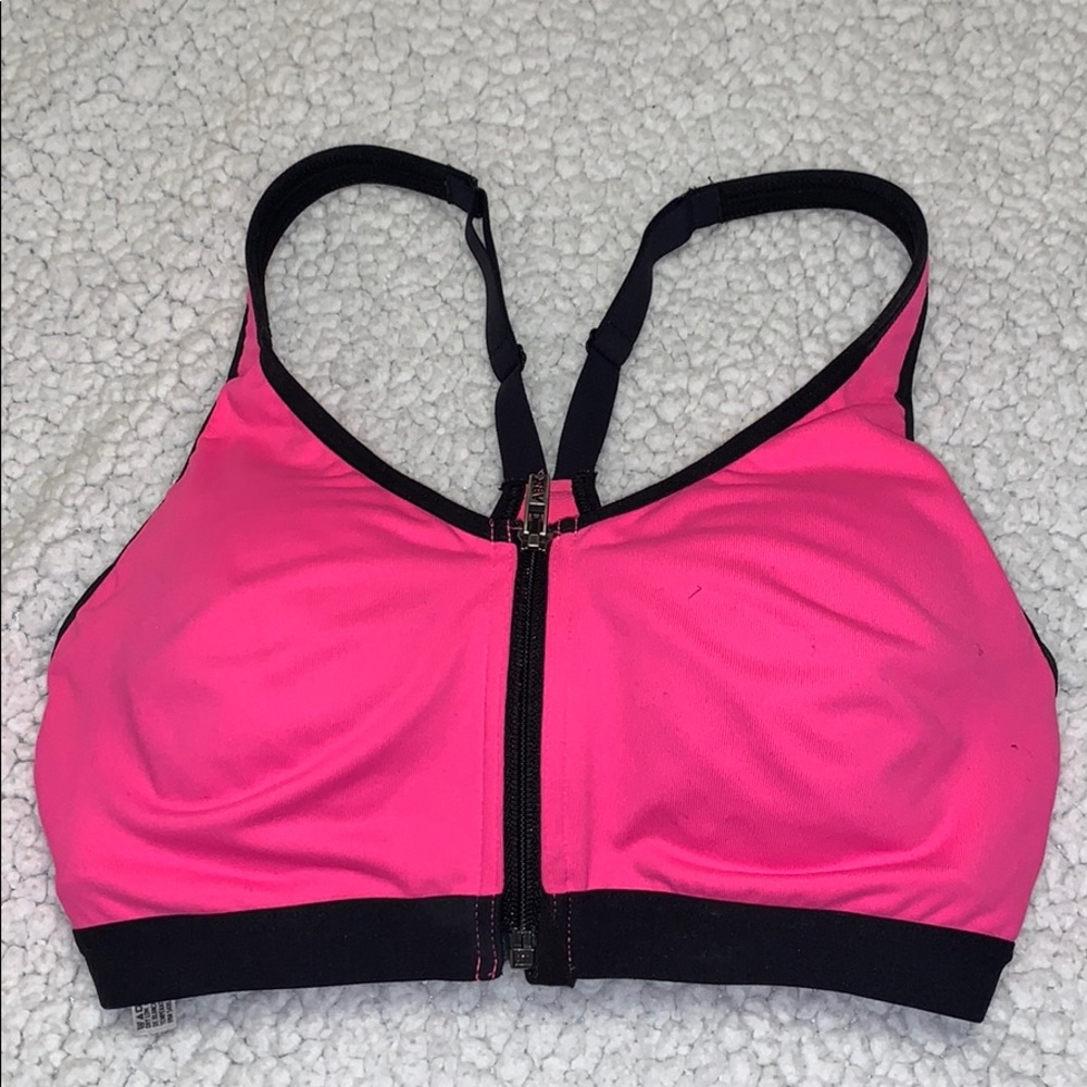 Zip up VSX sports bra with extra padding